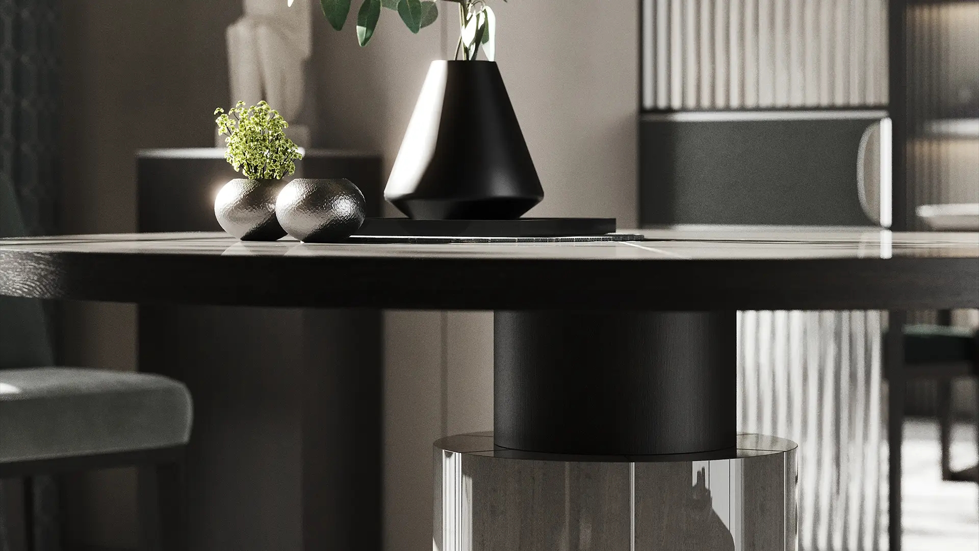 RAIPUR - Pedestal Table