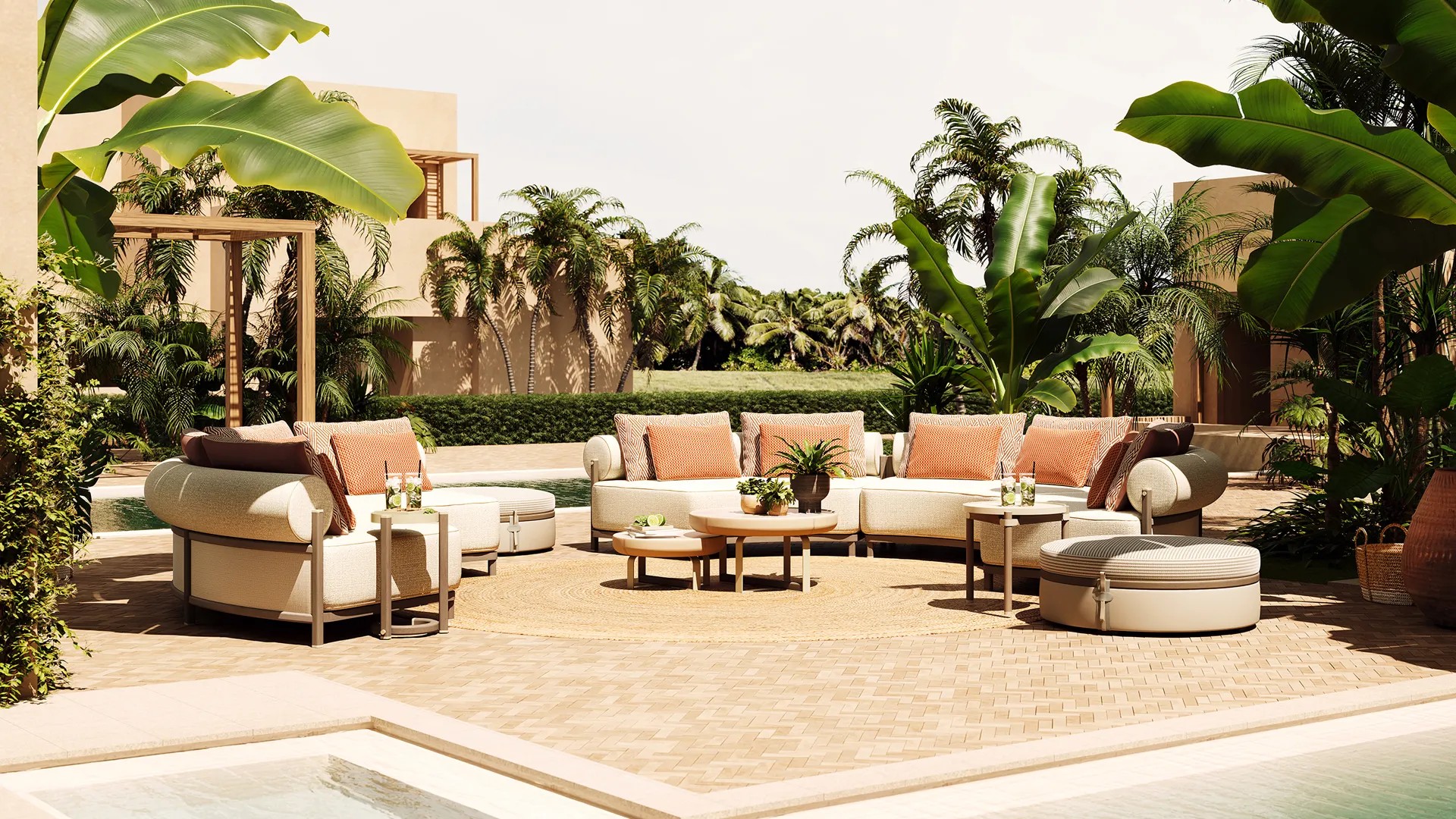SAINT-TROPEZ - Curved Sofa