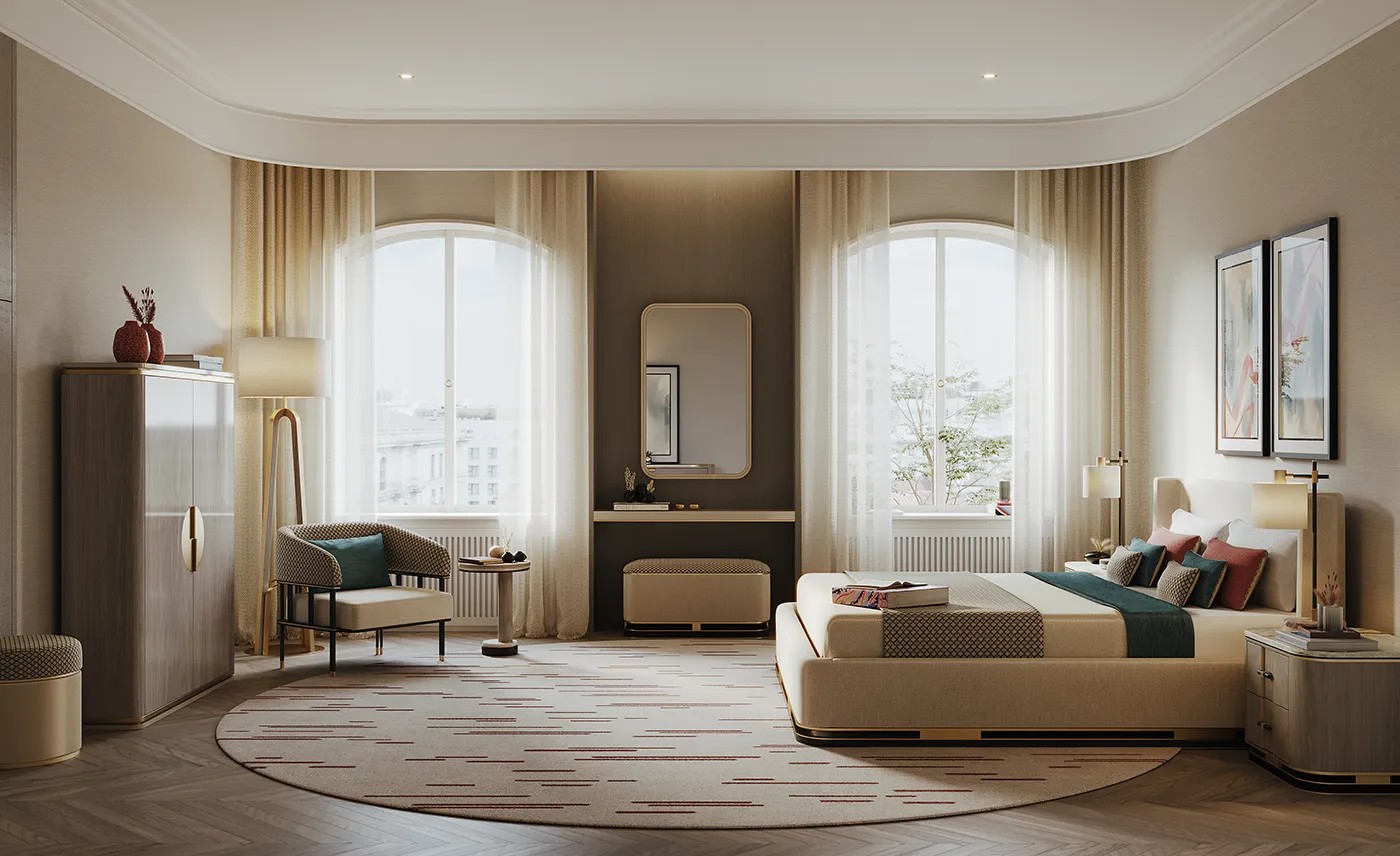 A COSY MODERN BEDROOM