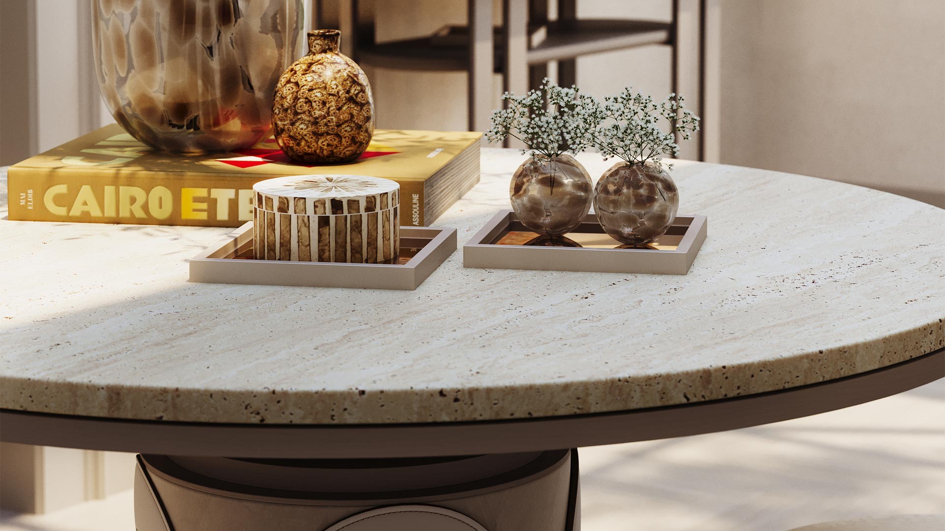 POMPEI - Pedestal Table