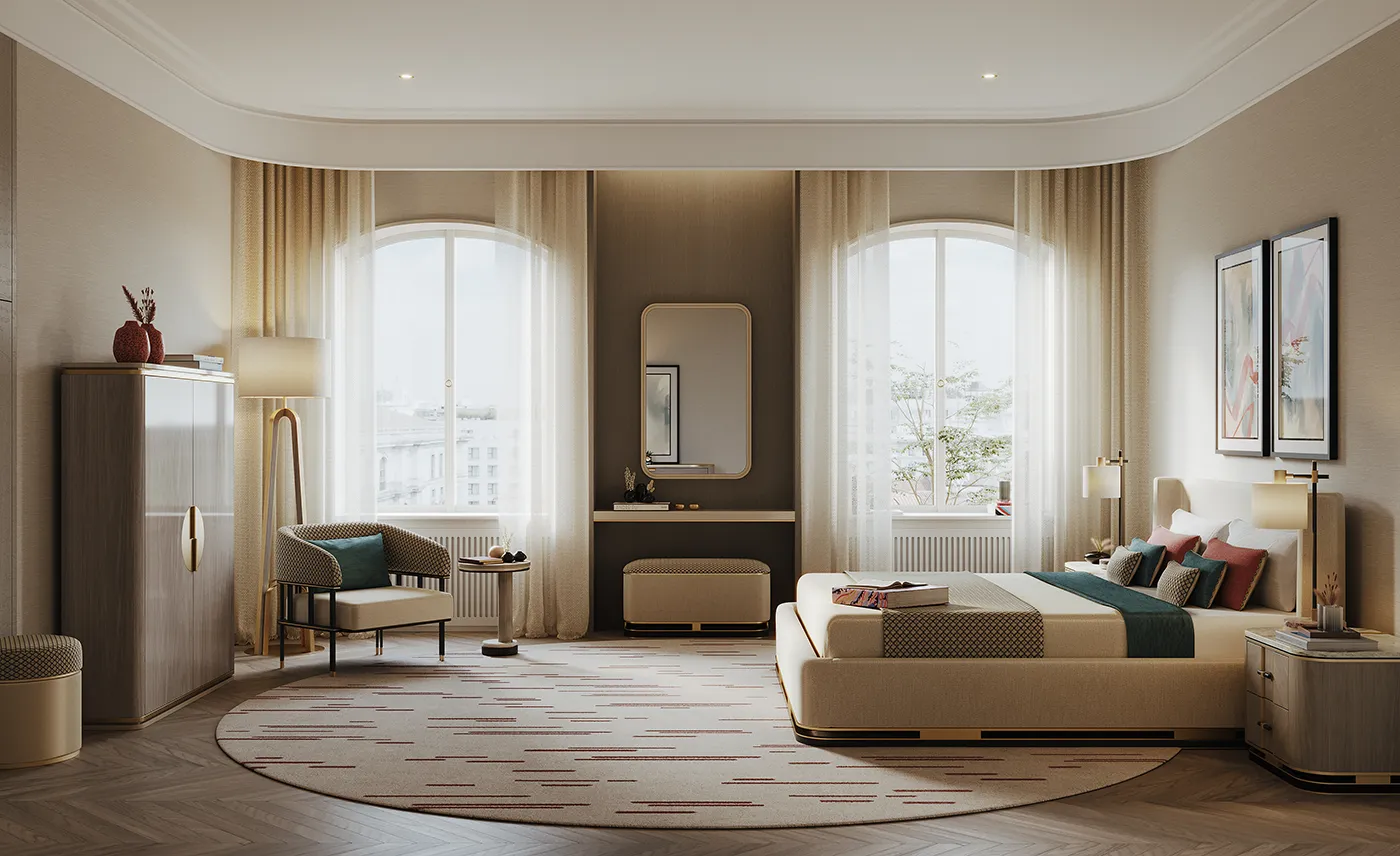 A COSY MODERN BEDROOM