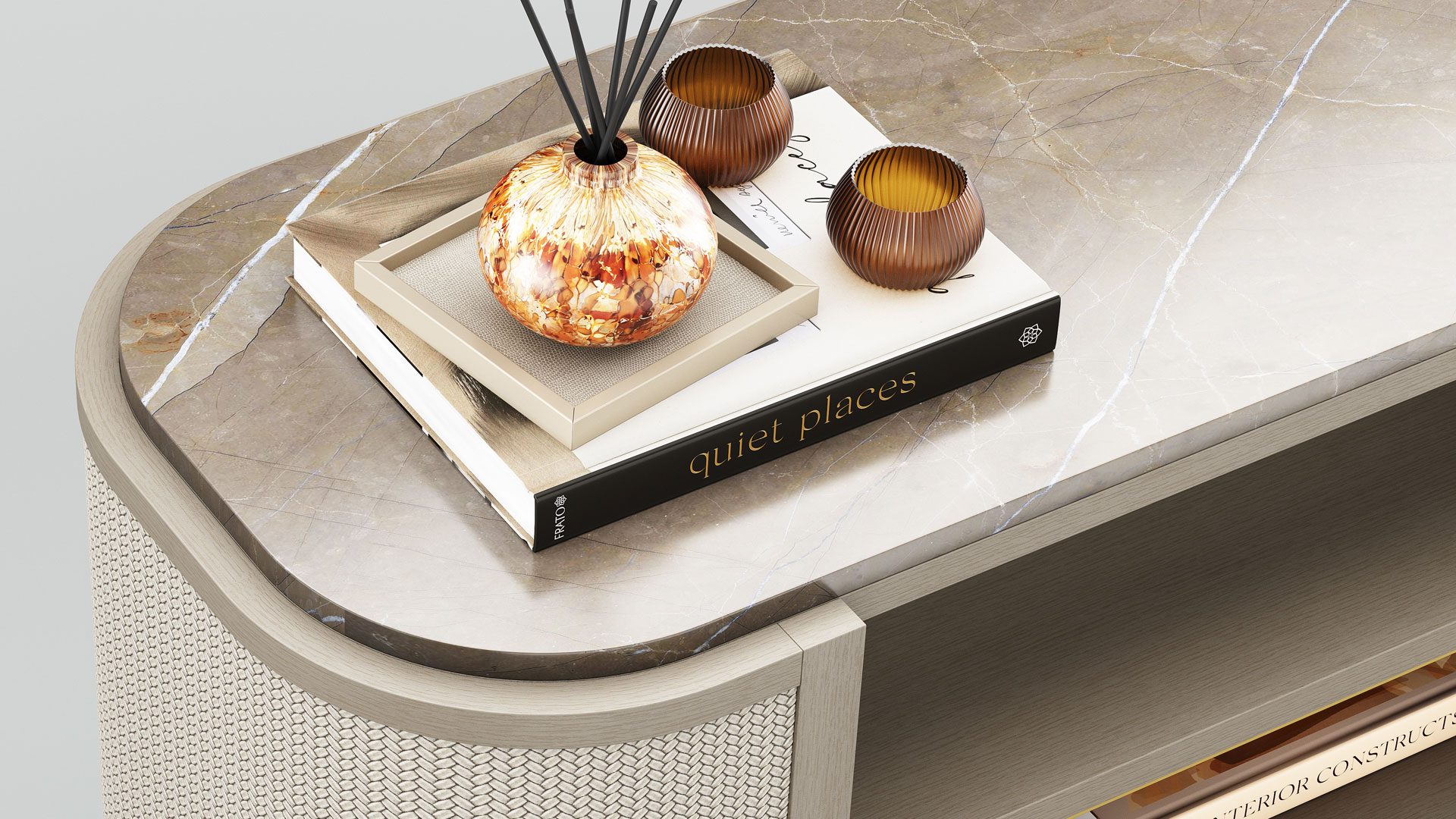 Corsica Cupboard | Luxury Wood & Brass Storage | FRATO | Frato